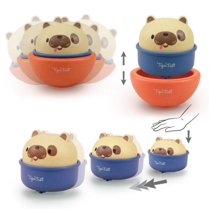 Jouet culbuto 2 en 1 Rocking Rollers Chien Tiger Tribe