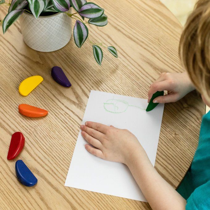 Crayons de couleur écologiques pour enfant Tiger Tribe