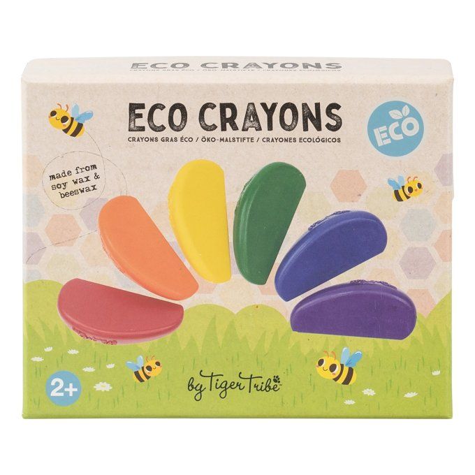 Crayons de couleur écologiques pour enfant Tiger Tribe