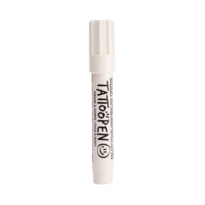 Tattoopen feutre tatouage temporaire Nailmatic blanc