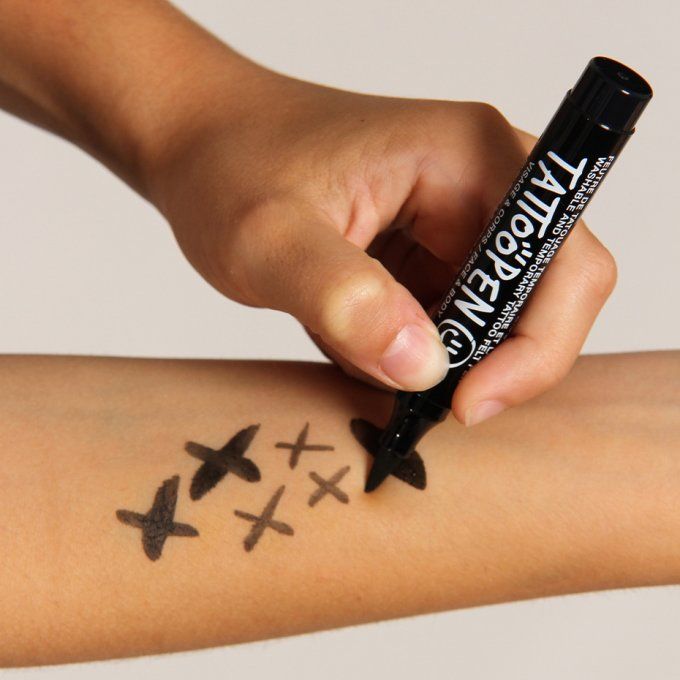 Tattoopen feutre tatouage temporaire Nailmatic noir