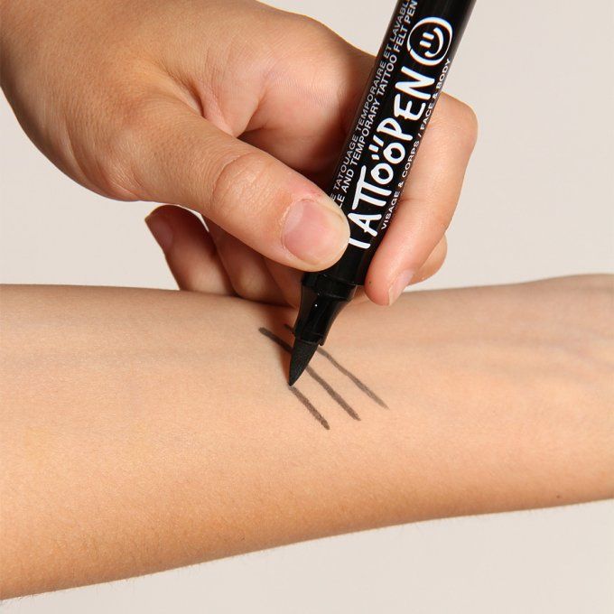 Tattoopen feutre tatouage temporaire Nailmatic noir