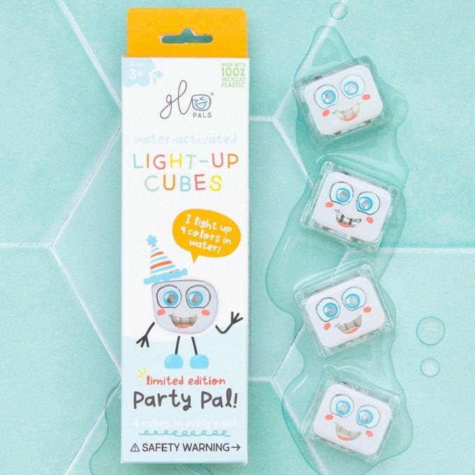 Glo Pals Party Pal - jouet cubes de bain lumineux multi