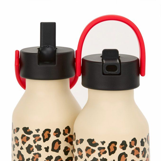 Gourde isotherme 350 ml enfant Hello Hossy léopard