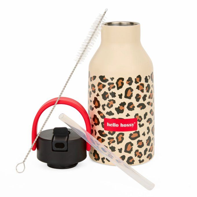 Gourde isotherme 350 ml enfant Hello Hossy léopard