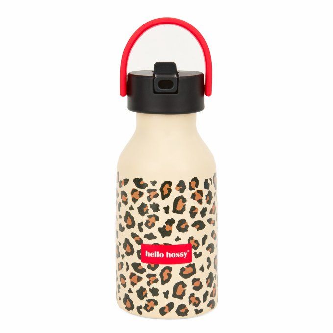 Gourde isotherme 350 ml enfant Hello Hossy léopard