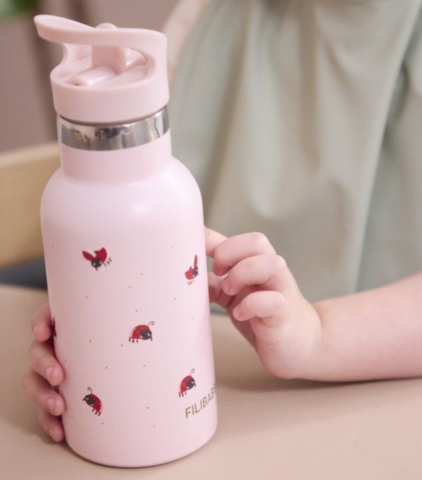 Gourde en acier inoxydable 350 ml Filibabba Lucky rose