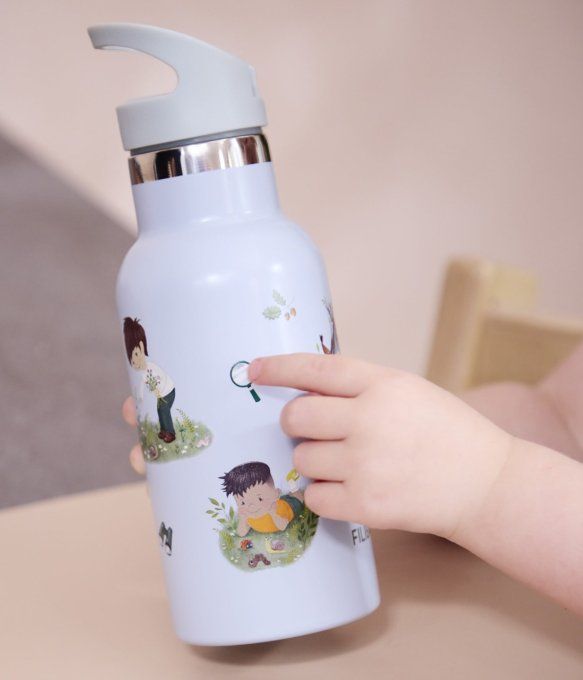 Gourde en acier inoxydable 350 ml Filibabba Tiny bleu