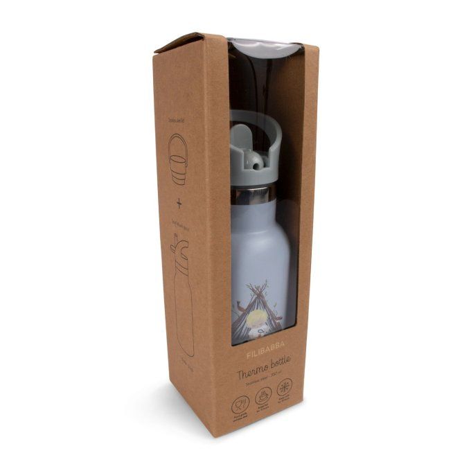 Gourde en acier inoxydable 350 ml Filibabba Tiny bleu