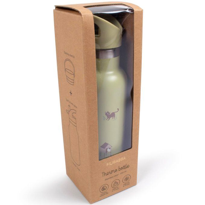 Gourde en acier inoxydable 350 ml Filibabba à la ferme