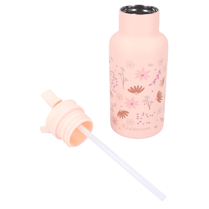 Gourde pour enfant 350 ml Kidzroom Fleurs rose