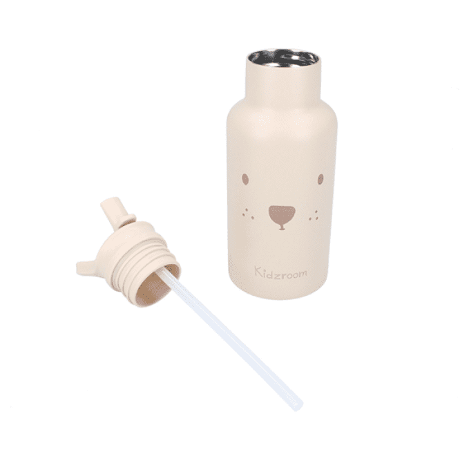 Gourde pour enfant 350 ml Kidzroom ourson sable