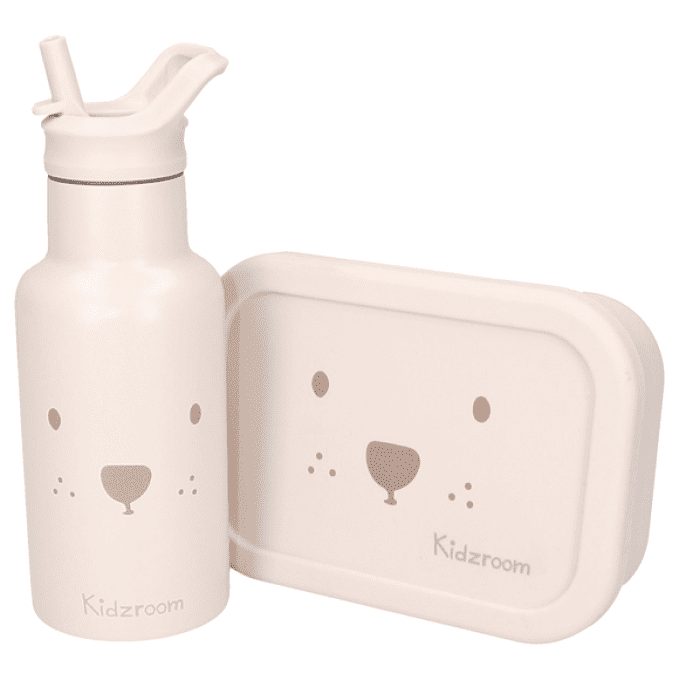 Lunch box compartiments silicone Kidzroom Ourson sable