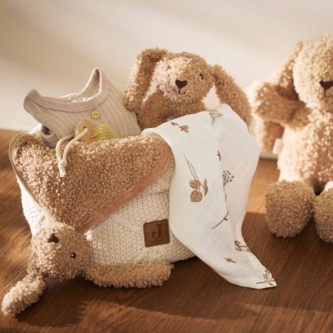 Jouet hochet lapin Jollein Bunny Riverside biscuit