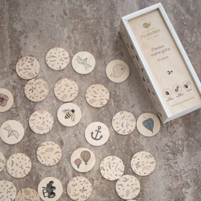 Jeu de mémory en bois Filibabba