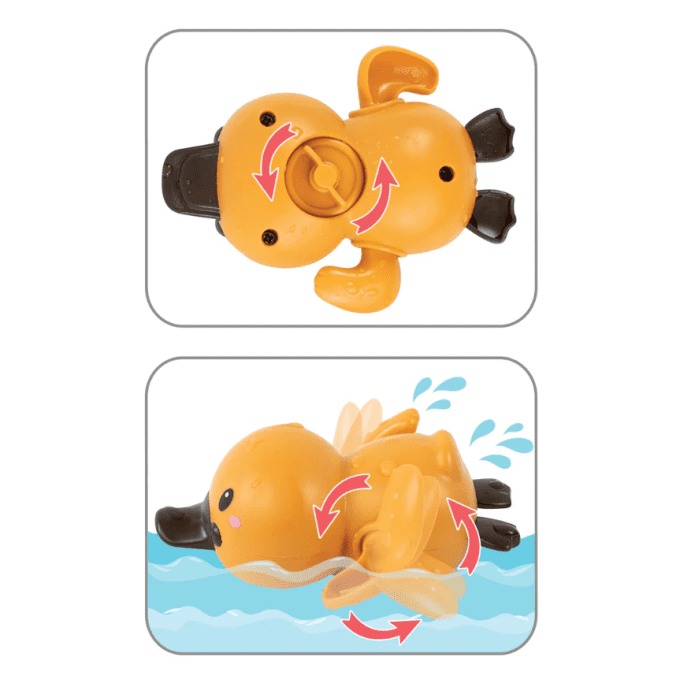 Jouet de bain 2 ornithorynques Bath Racers Tiger Tribe