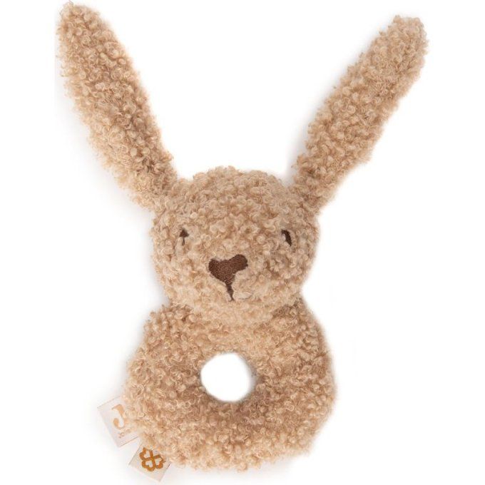 Jouet hochet lapin Jollein Bunny Riverside biscuit