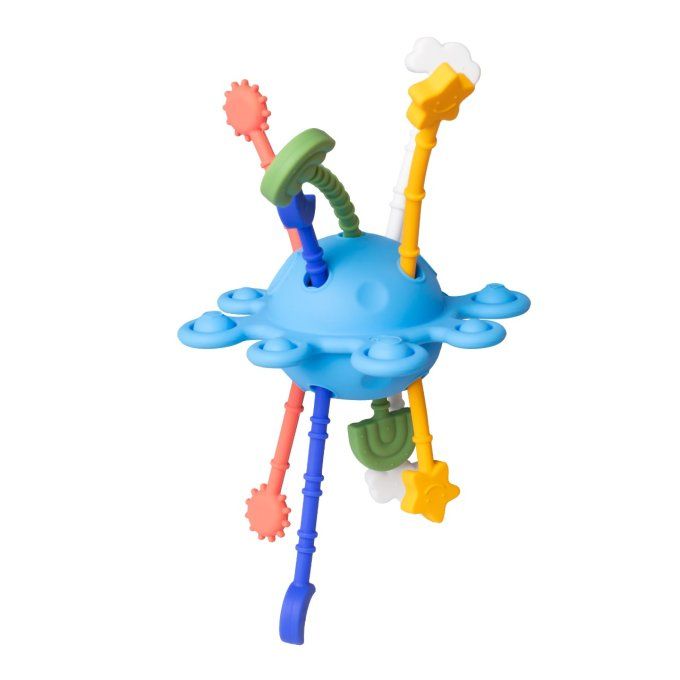 Jouet en silicone sensoriel planète Little L multico