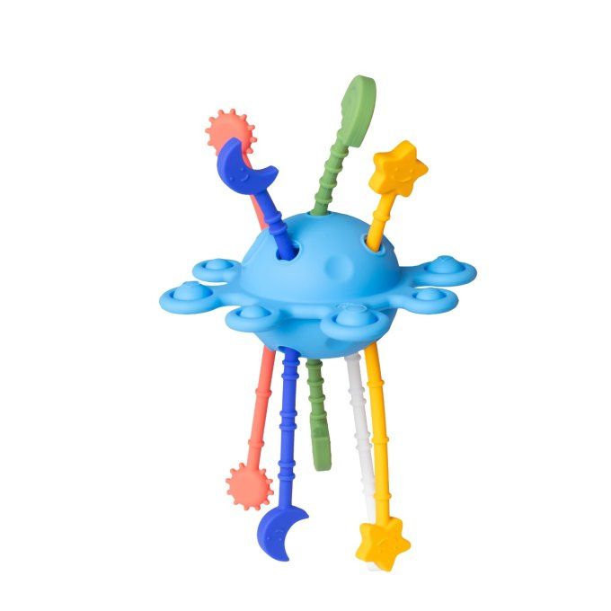 Jouet en silicone sensoriel planète Little L multico