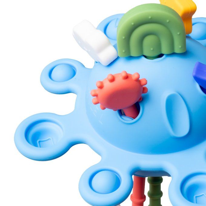 Jouet en silicone sensoriel planète Little L multico