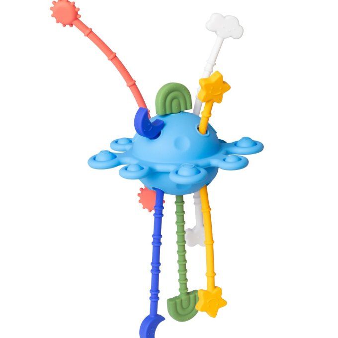 Jouet en silicone sensoriel planète Little L multico