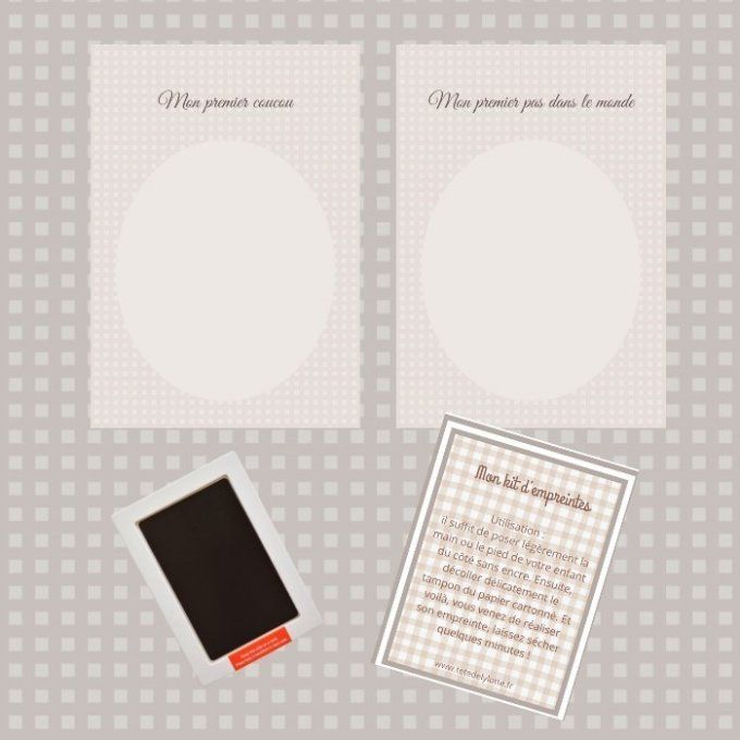 Kit d'empreintes pour bébé souvenir de naissance