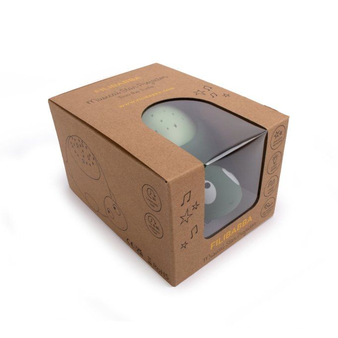Lampe LED tortue sons et projecteur d’étoiles Filibabba