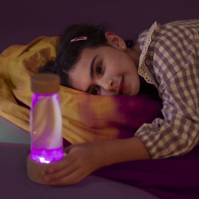 Lampe magique socle bouteille sensorielle Petit Boum