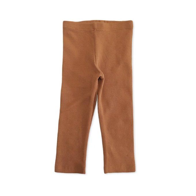 Legging enfant cognac Kapoune coton bio