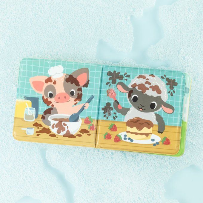 Livre de bain magique pour bébé Tiger Tribe ferme