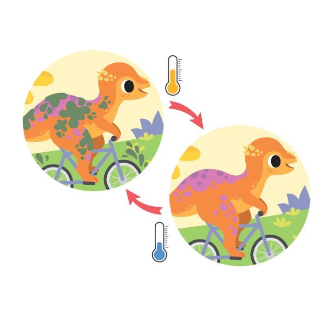 Livre de bain magique pour bébé Tiger Tribe dinosaures