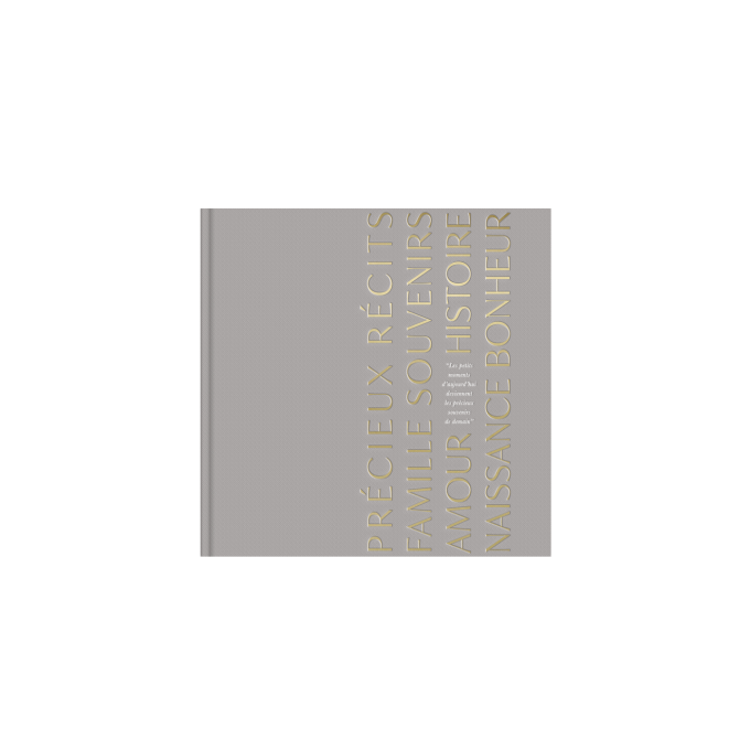 Livre de naissance Zakuw précieux souvenirs Lin Luxe