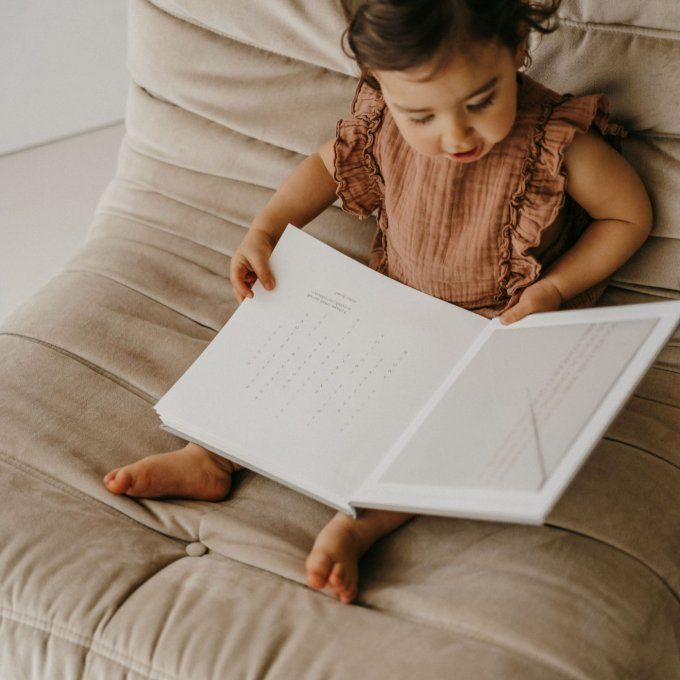 Livre de naissance Zakuw précieux souvenirs Lin Luxe