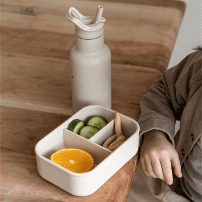 Lunch box compartiments silicone Kidzroom Ourson sable