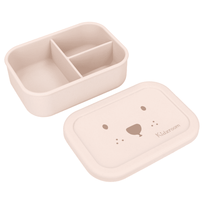 Lunch box compartiments silicone Kidzroom Ourson sable