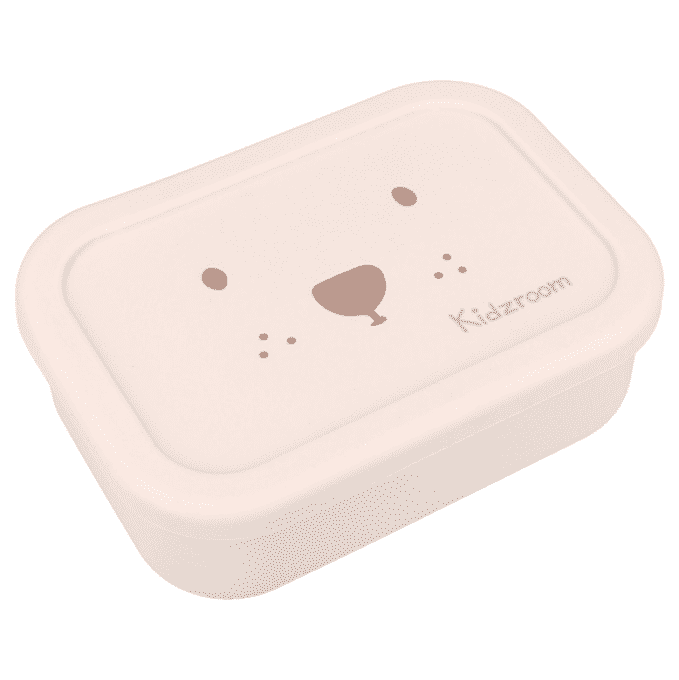 Lunch box compartiments silicone Kidzroom Ourson sable