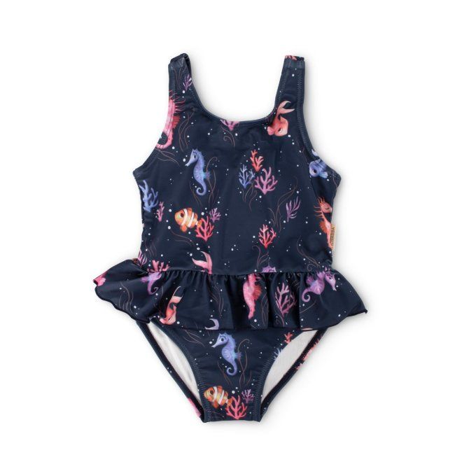 Maillot de bain 1 pièce fille Eva Filibabba hippocampe