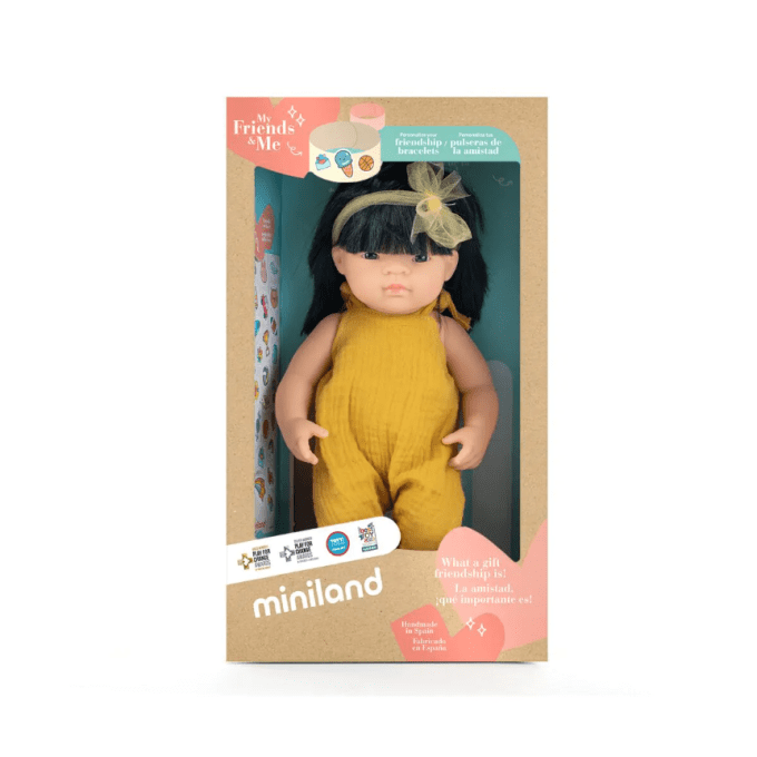 Poupée parfumée fille 38 cm Miniland MyFriends&Me Jade