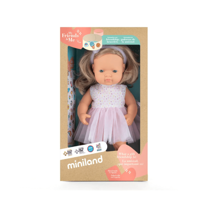 Poupée parfumée fille 38cm Miniland MyFriends&Me Louise
