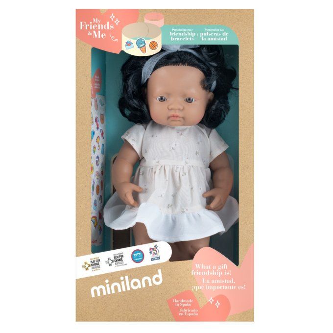 Poupée parfumée fille 38 cm Miniland MyFriends&Me Alba