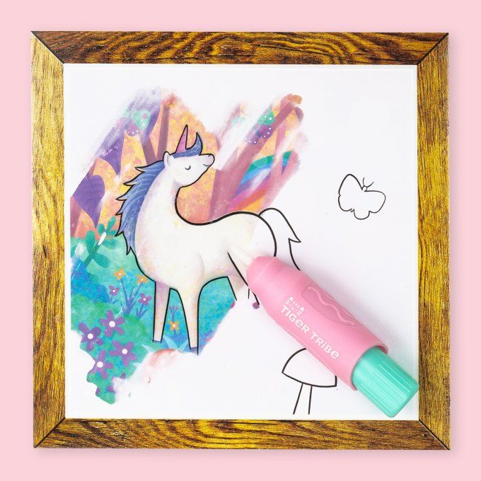 Mon coloriage magique à l'eau Tiger Tribe Licorne