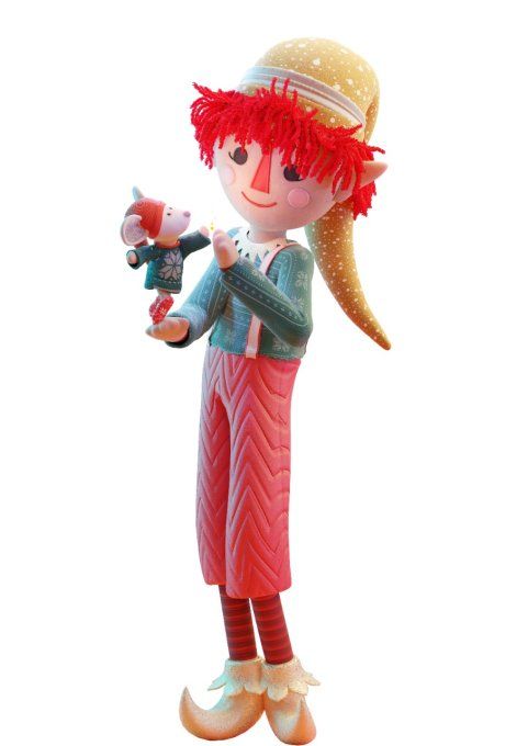 Mon lutin magique poupée peluche noel Colorito & Rico