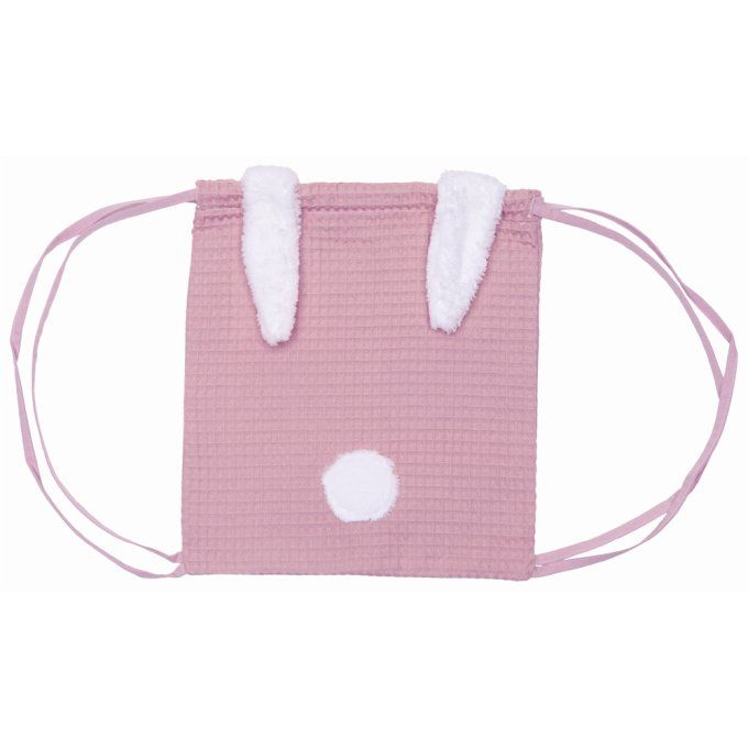 Mon premier sac à dos enfant lapin BB&CO rose pétale