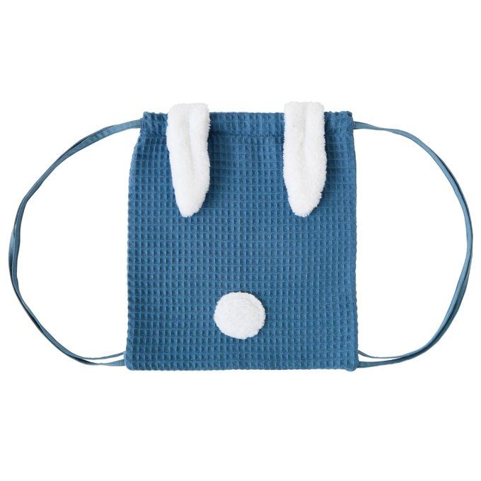 Sac à dos enfant lapin BB&CO bleu