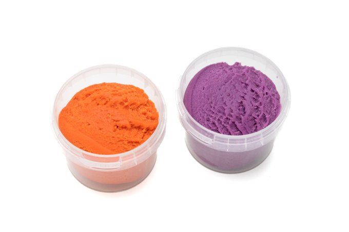 Pâte à modeler Neogrün orange et violet