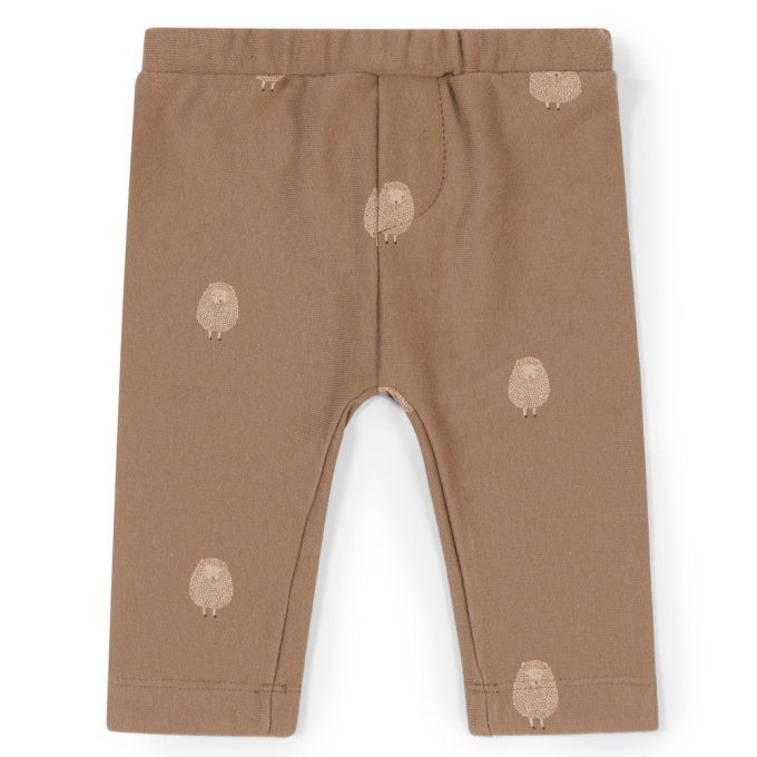 pantalon bébé coton bio Gloop sheep marron