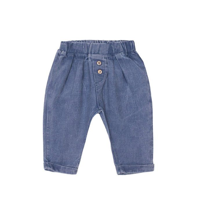 Pantalon été mixte denim bébé enfant Paco L.P.C. bleu