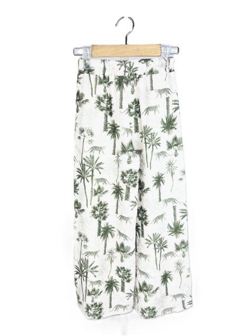 Pantalon ample et léger pour fille imprimé jungle kaki