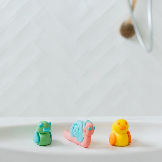 Pataploof Nailmatic Pâte à modeler de bain lavante bleu