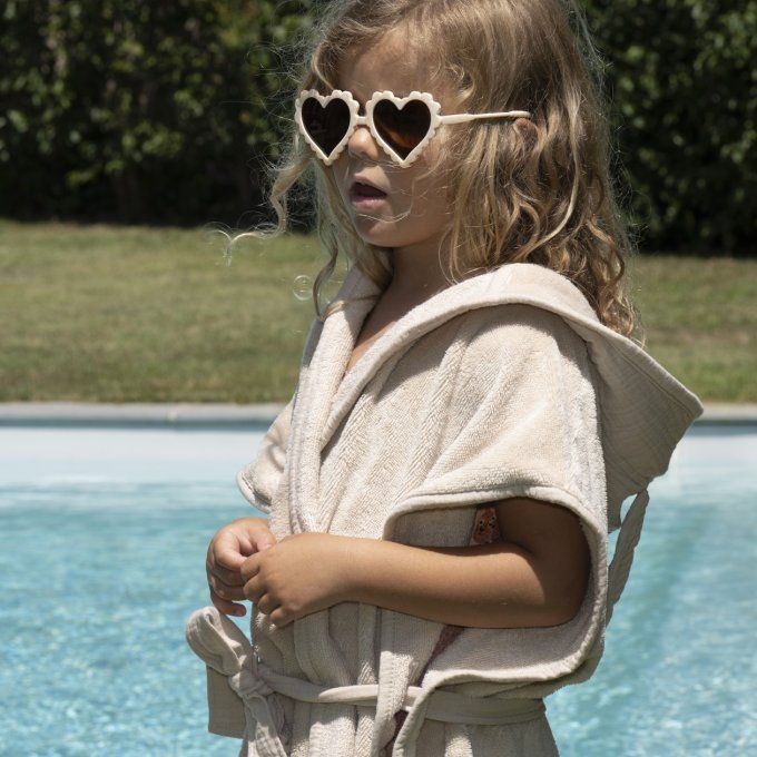 Peignoir de bain BB&CO soft bambou gaze coton biscuit